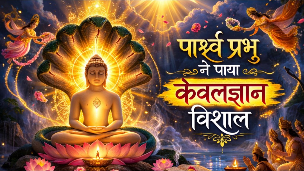 Original जब कमठ ने की प्रलय वर्षा | #धरणेन्द्र #पद्मावती  ने बचाए #पार्श्वनाथ  | #केवलज्ञान कथा #भजन