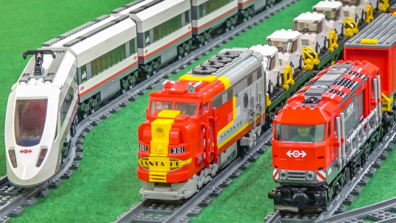 Lego® train action on a FANTASTIC display!
