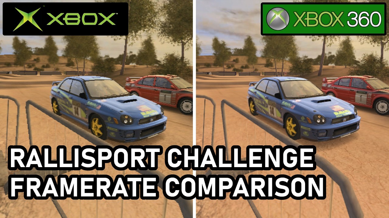 RalliSport Challenge  |  Xbox vs Xbox 360  |  Frame Rate Comparison