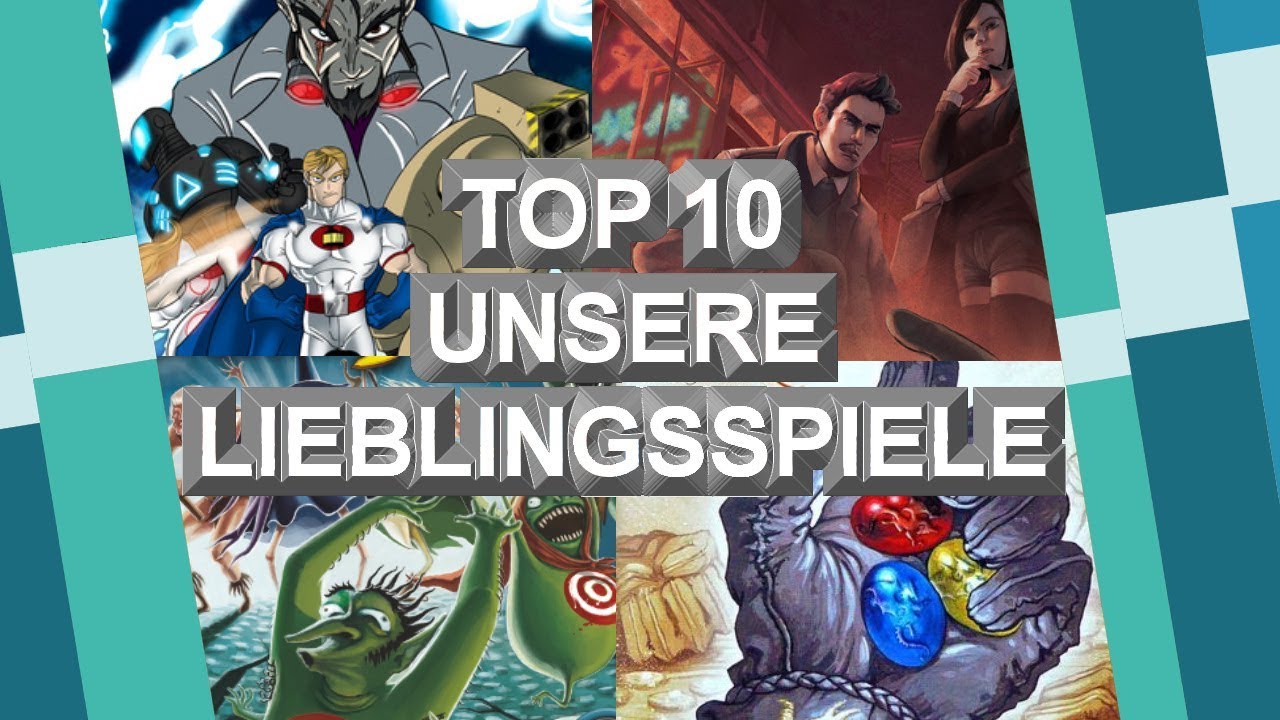 Unsere Lieblings-Brettspiele - Platz 10 bis 1 - Stand Dezember 2018
