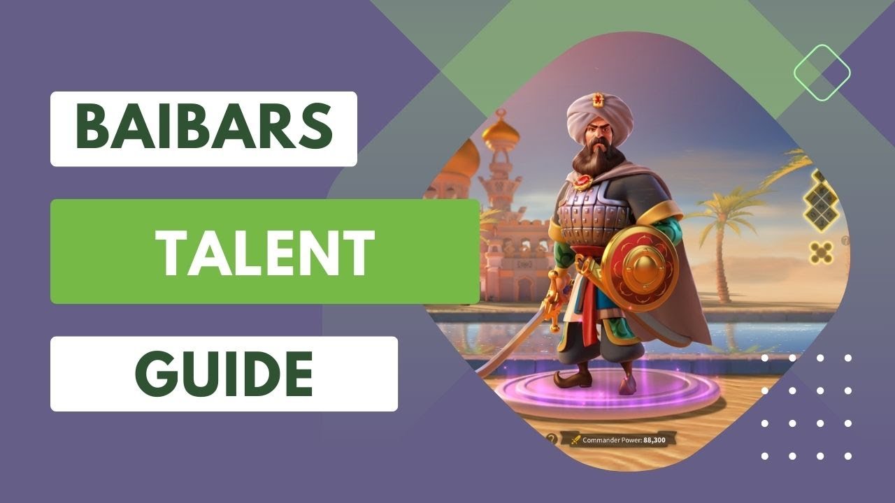 Best Baibars Talent and Skills Build in [Rise of Kingdoms] 2024