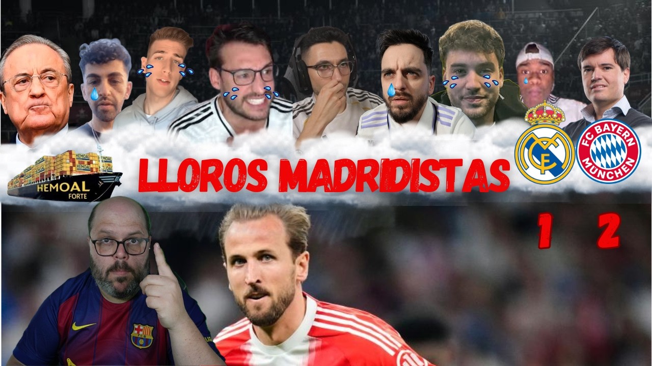 PINCHAZO!!!! TODOS LOS MEJORES LLOROS  MADRIDISTAS AL R.MADRID 1 BAYERN MUNICH 2