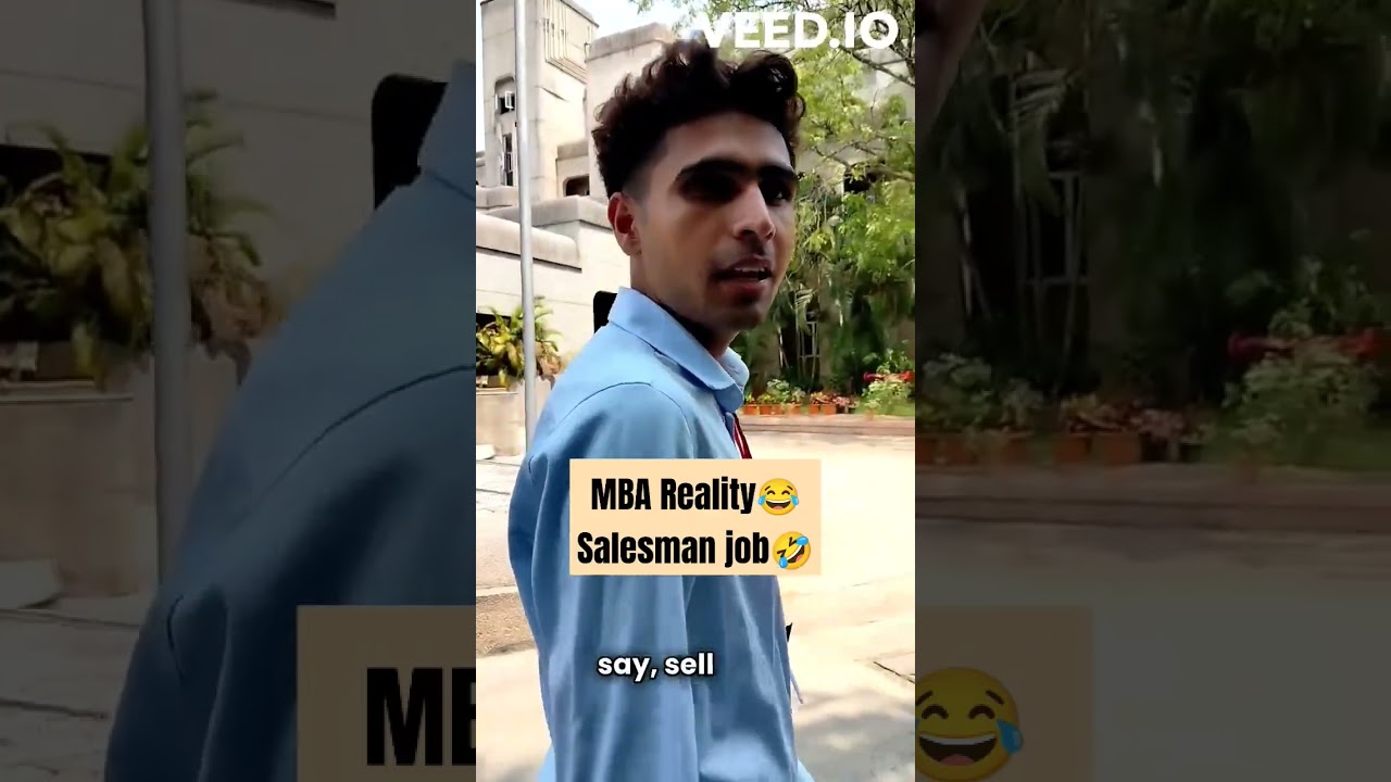 #MBA students reality in India. sales job being offered. #pune #mba #college