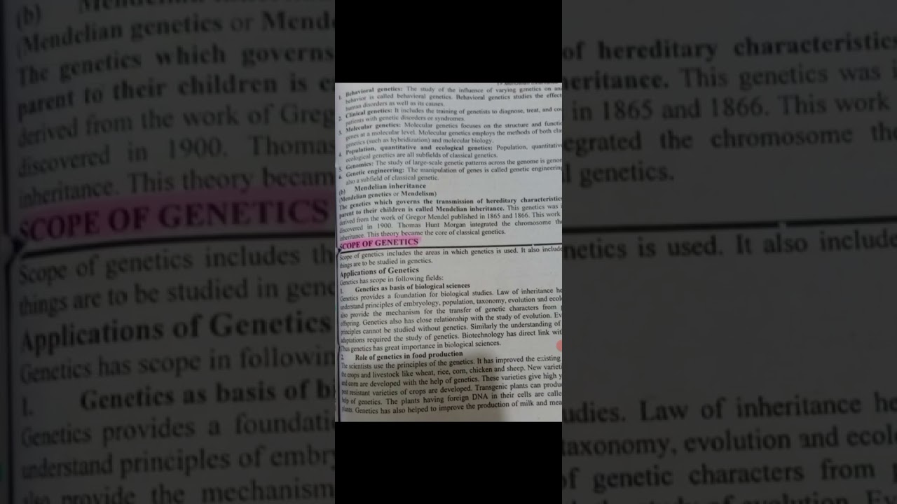 Genetics Lec - 01 