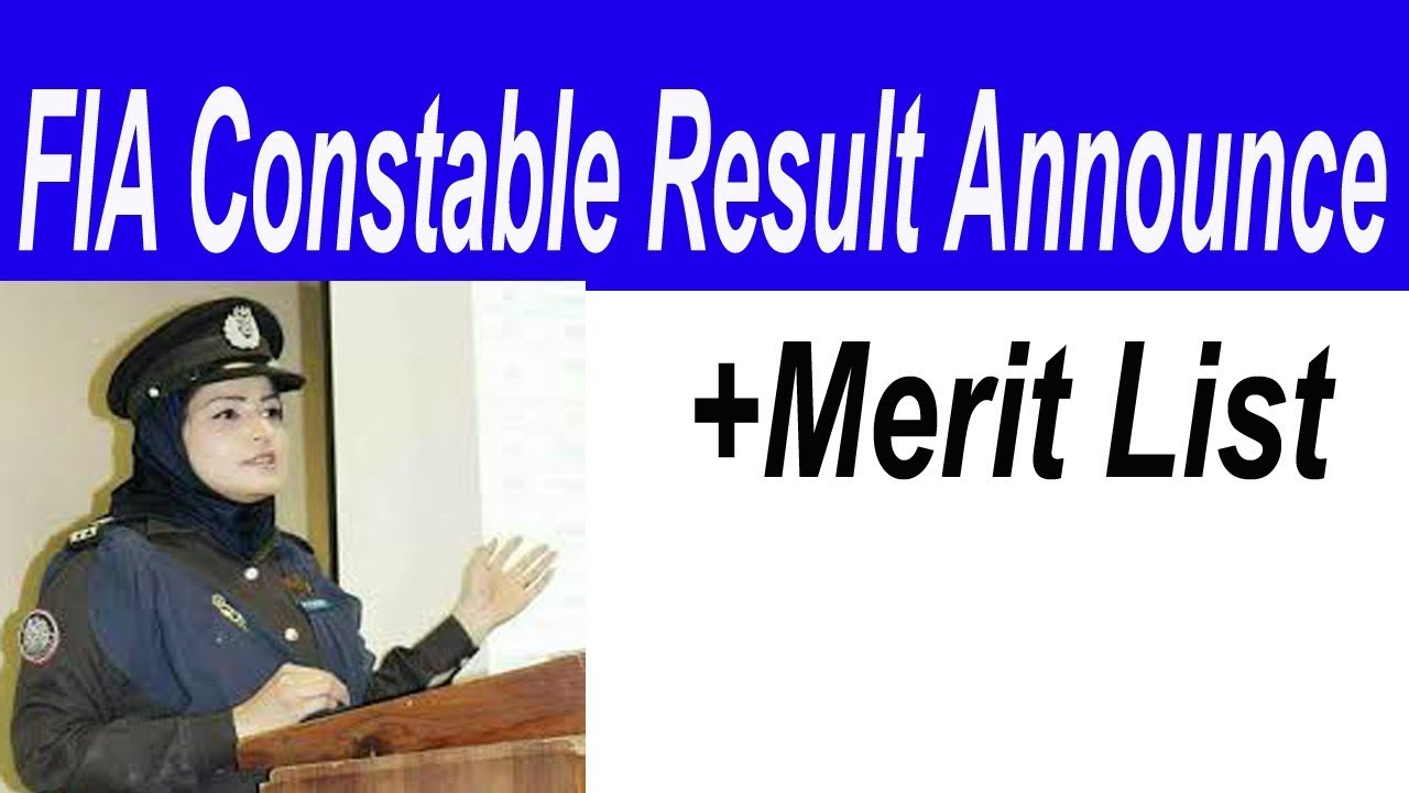 FIA Constable result announced by OTS | Fia constable result | OTS result