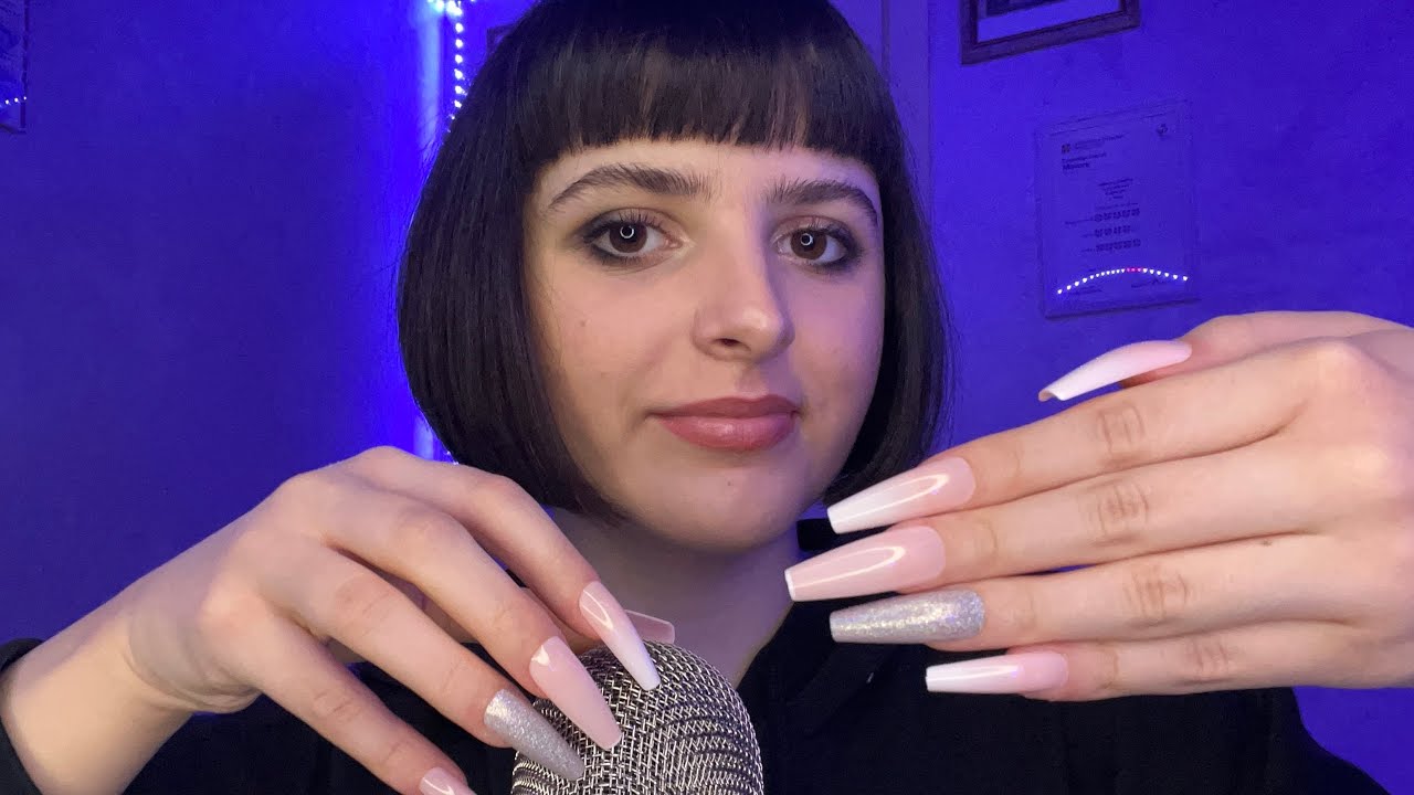 ASMR Mic Scratching with XXL Nails💅🎙