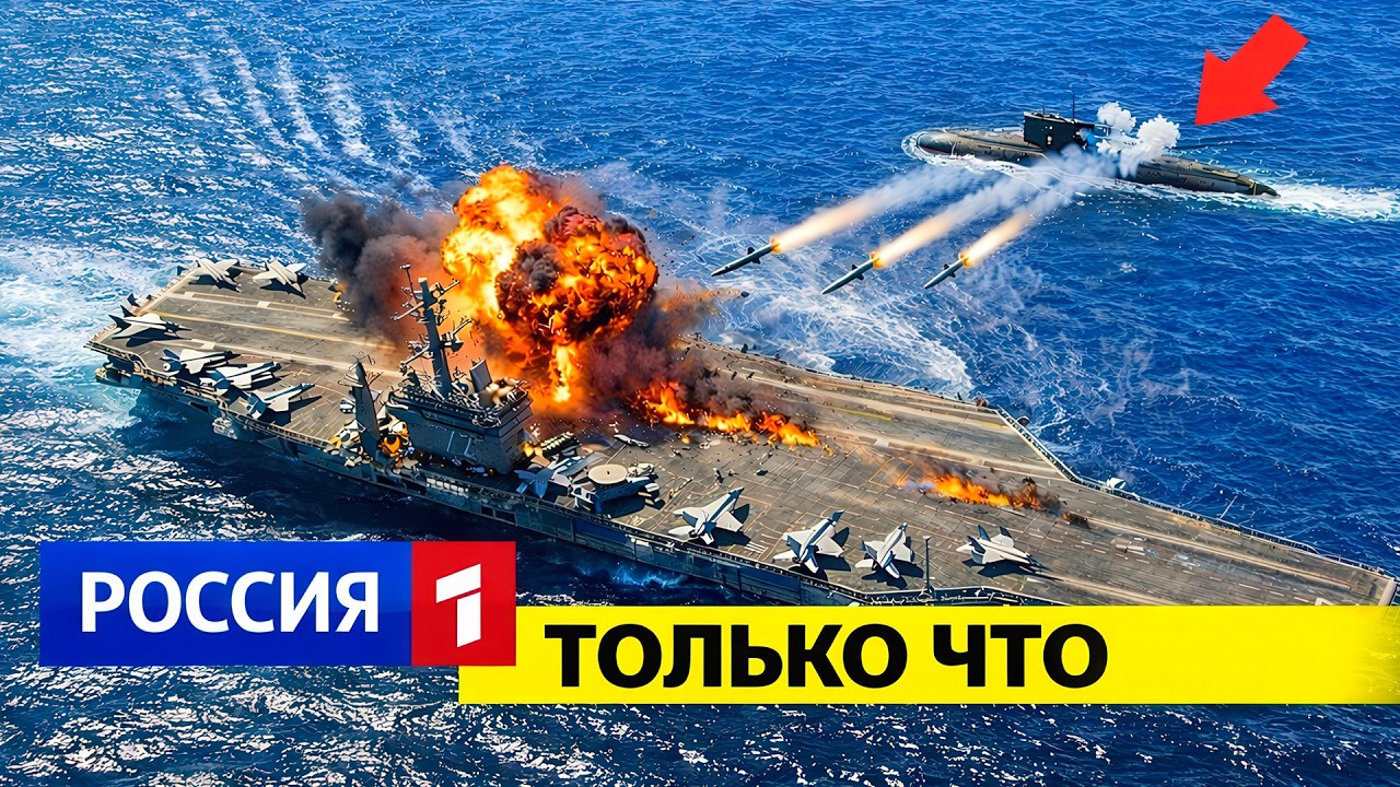 Иранская ПОДЛОДКА за 58 Миллионов долларов выпустила торпеды по Авианосцу США — и вот что произошло…