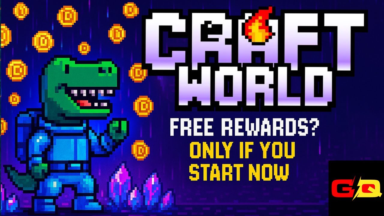 Craft World free rewards? Only if you start now! 🎮🔥
