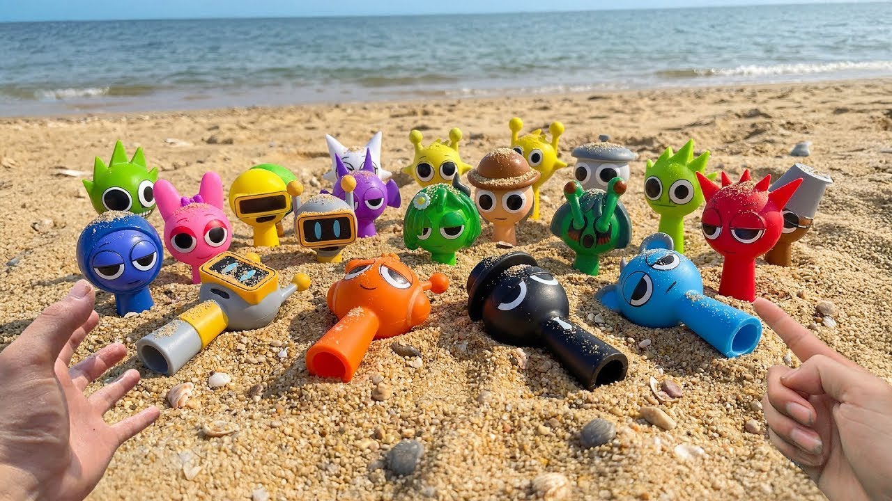 What happens when you dig for Sprunki on the beach? Let's find out together!