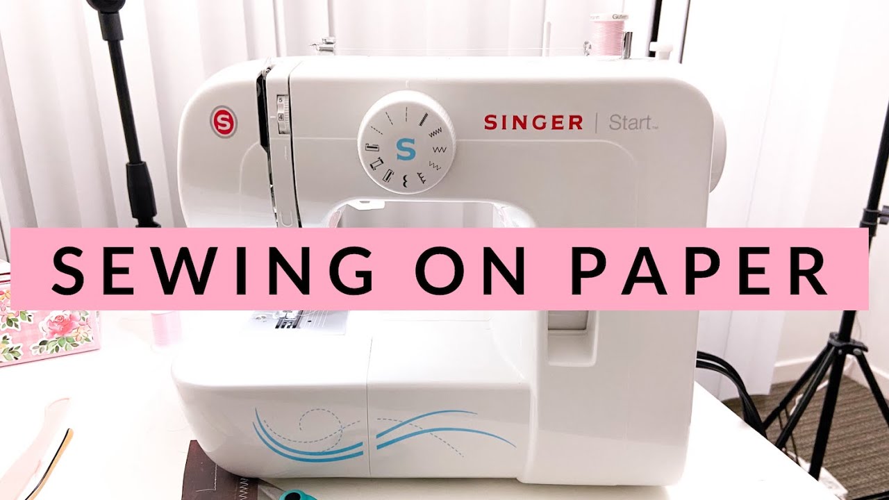 How I Sew on Paper Using a Sewing Machine
