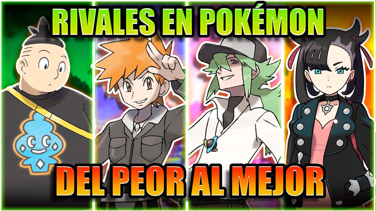 TODOS los RIVALES EN POKEMON del MÁS DEBIL al MÁS FUERTE