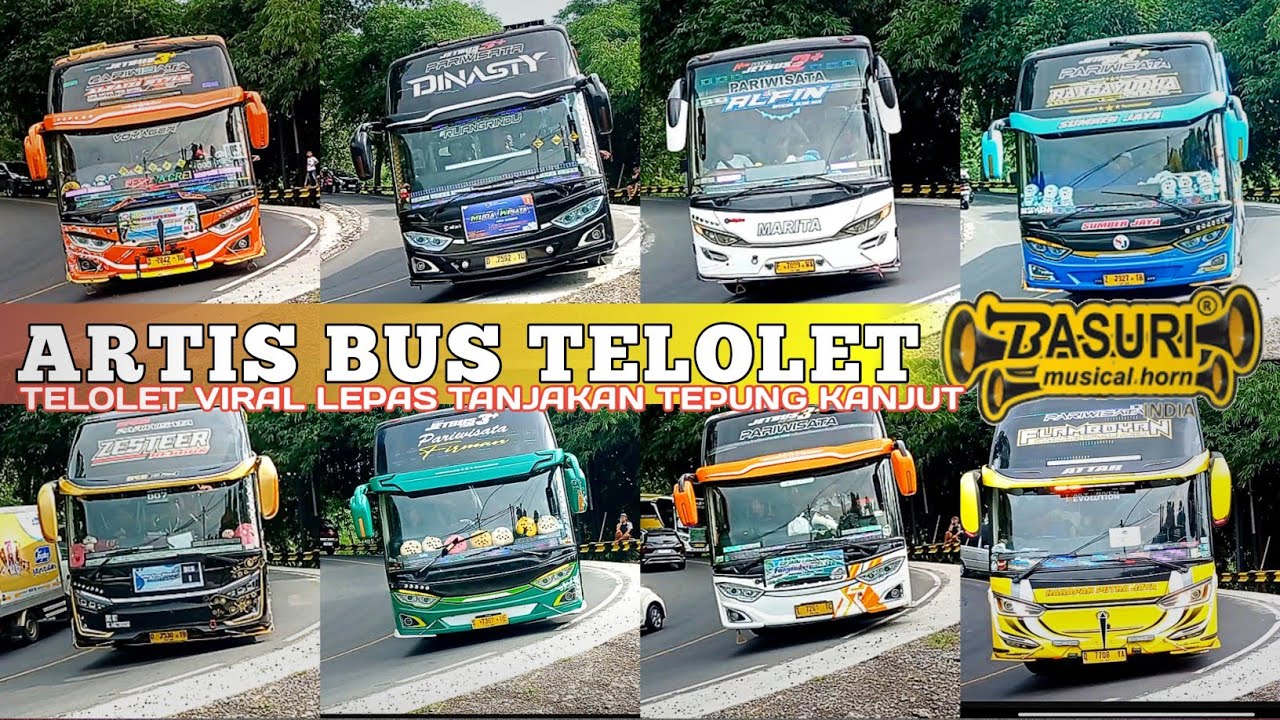 ARTIS BUS TELOLET BASURI || TELOLET VIRAL LEPAS TANJAKAN TEPUNG KANJUT