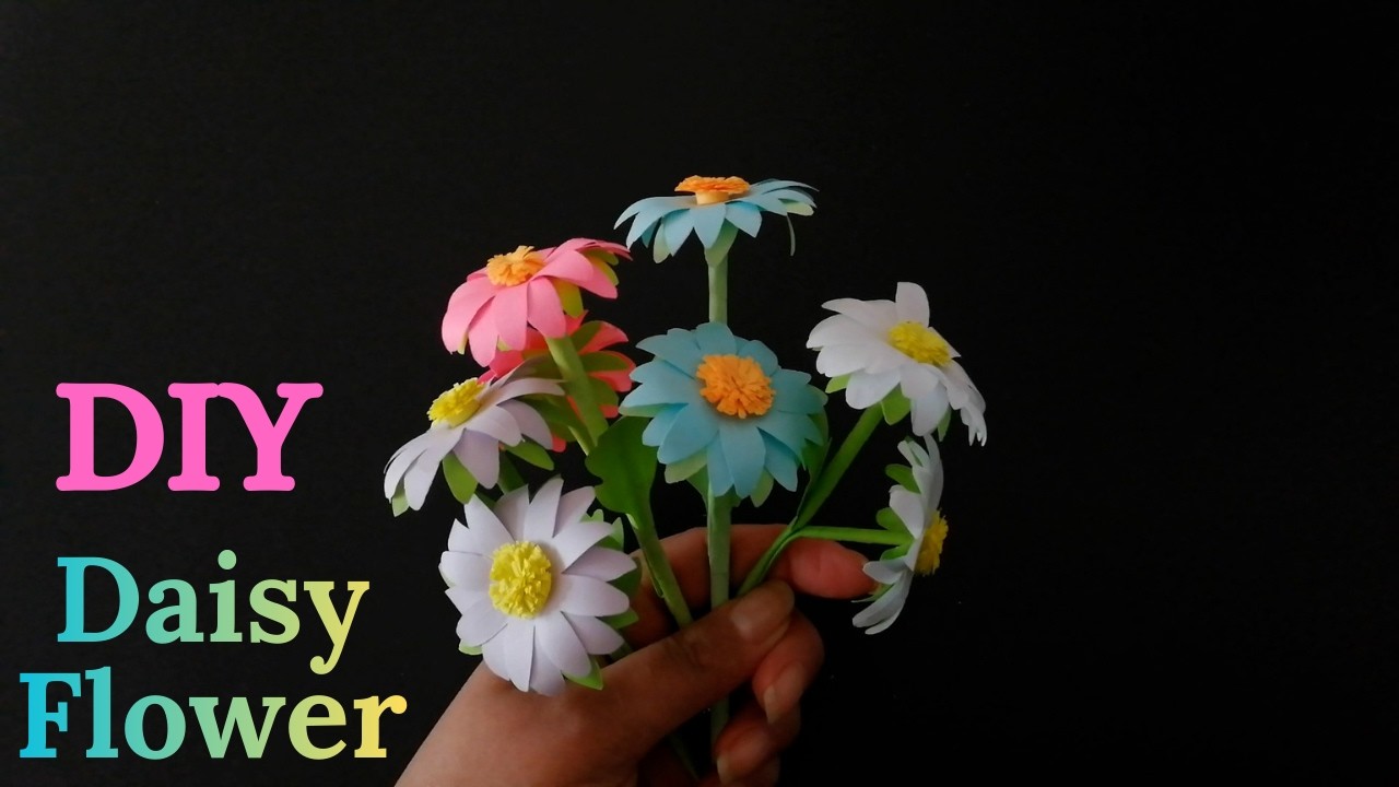 How to Make Paper Daisy Flower DIY | Easy Paper Flower Craft for Beginners