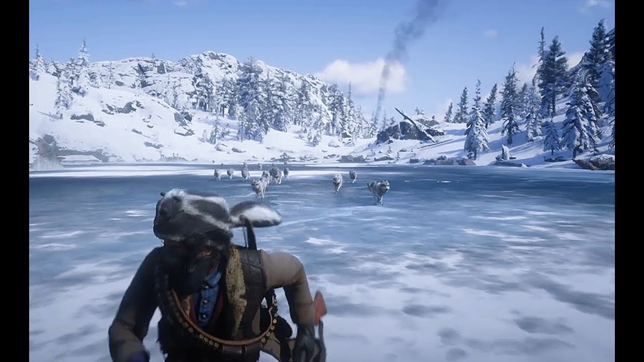 ATTACKED BY MASSIVE WOLF PACK! 15+ WOLVES (RDR2) #reddeadredemption2 #rdr2wolfattack #gaming