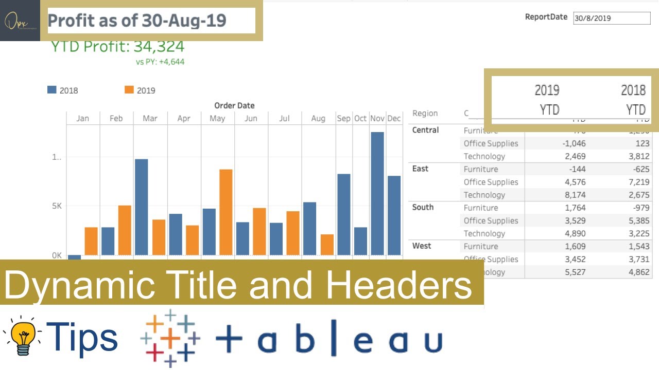 How to Dynamically Update Column Headers and Titles in Your Tableau Dashboard - Tableau Tips