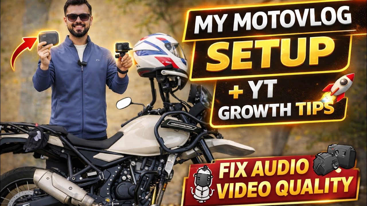 Complete Motovlog Setup in 2026 + YouTube Growth Tips 📈