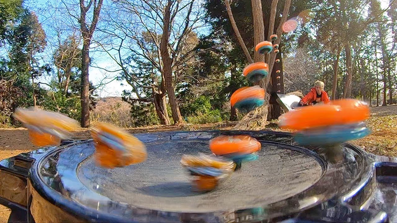 Beyblade Trick Shots Ibaraki Edition | KAMIWAZA