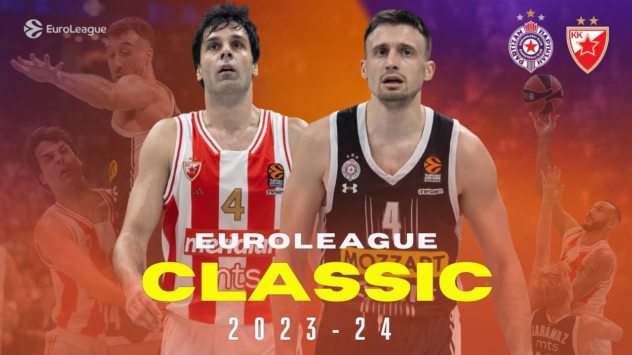 Late DRAMA in the SERBIAN Eternal DERBY | Partizan - Crvena Zvezda | EUROLEAGUE CLASSIC GAMES 23-24