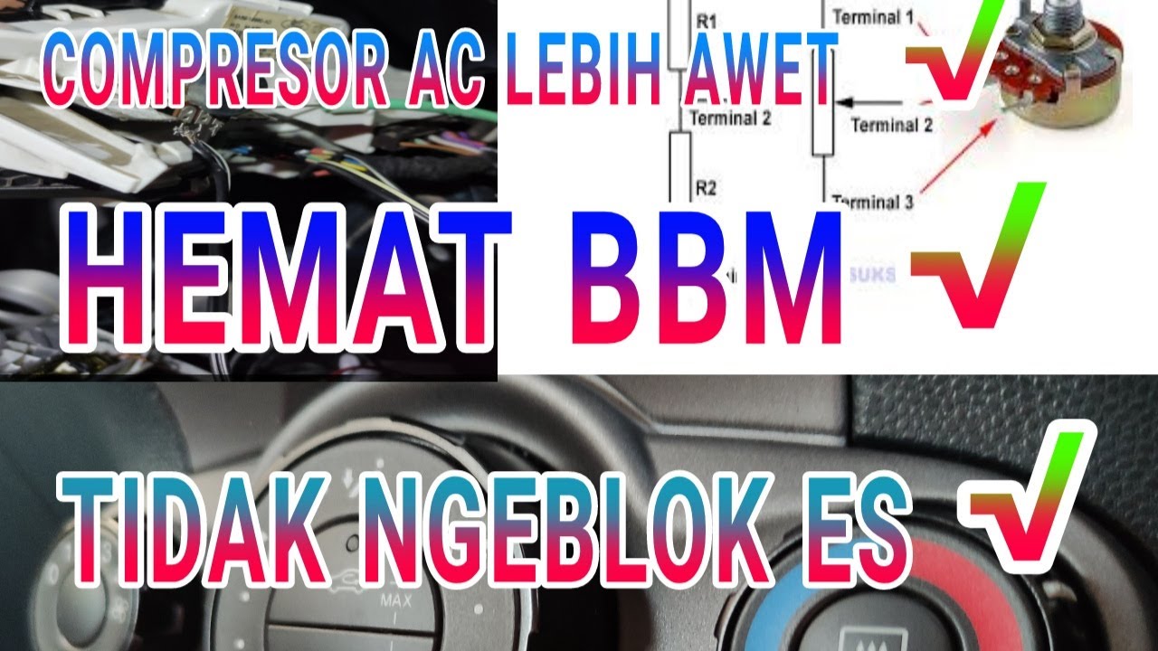 PENGATURAN SUHU AC FORD FIESTA DENGGAN POTENSIO 5K