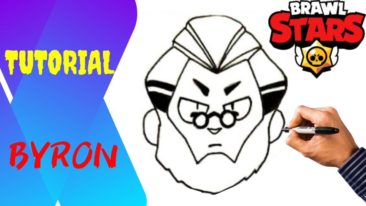 Как нарисовать Байрон Бравл Старс | How to Draw Byron Brawl Stars