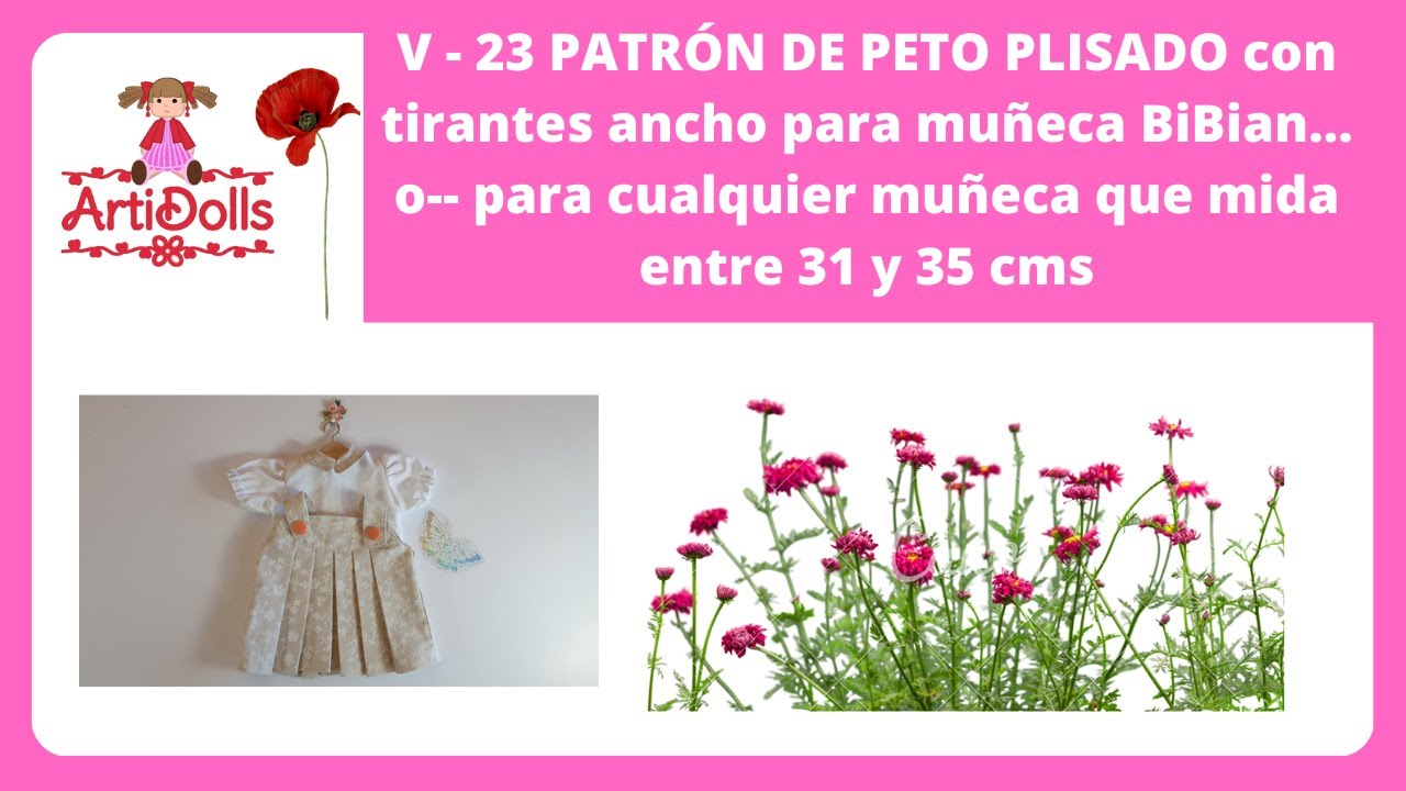 V 23 -  PETO PLISADO TIRANTE ANCHO AJUEGO CON BLUSA DEL VIDEO 22