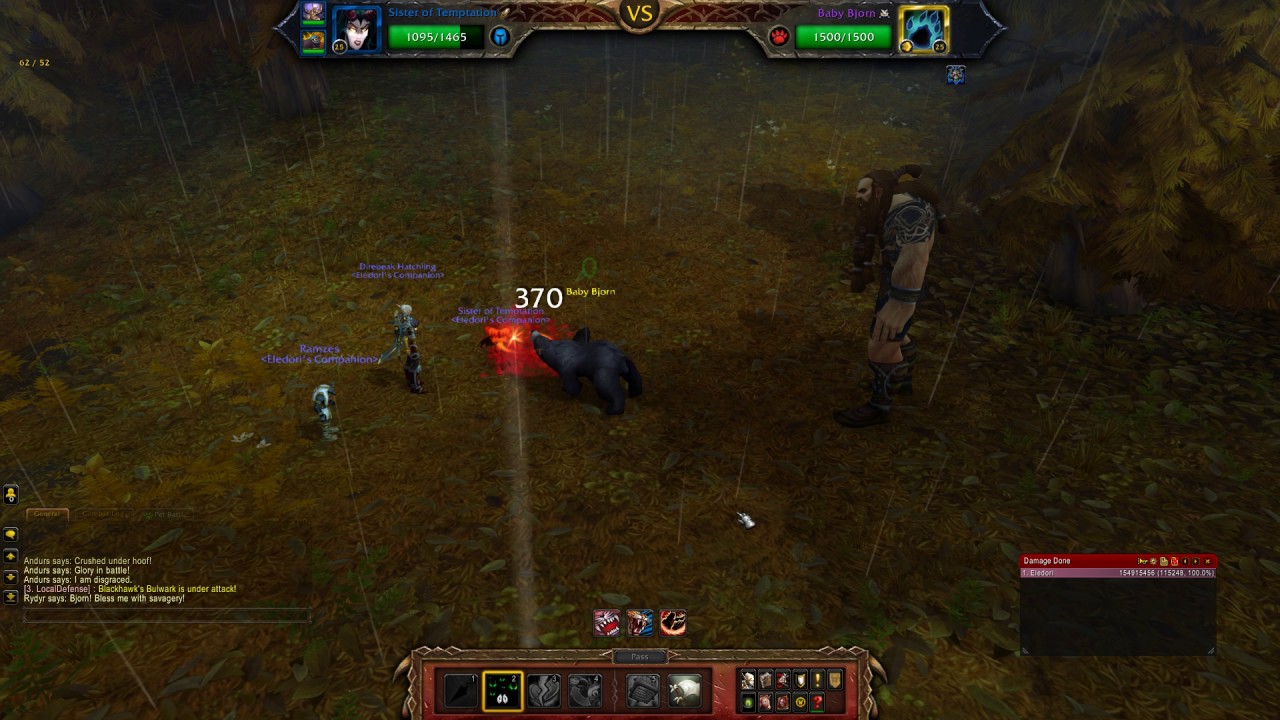 WOW - Pet Battle - Beasts of Burden (Stormheim) - Rydyr - Direbeak Team Rumble
