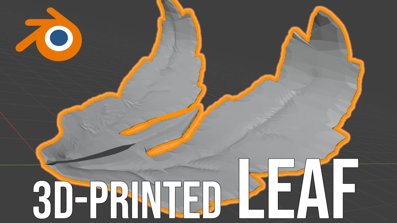 Curved Decorative Leaf in Blender | Easy Organic Modeling for Beginners