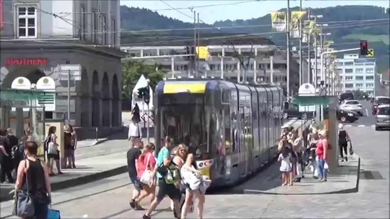 Tramvaje v Linci / Strassenbahn in Linz 12.7.2015