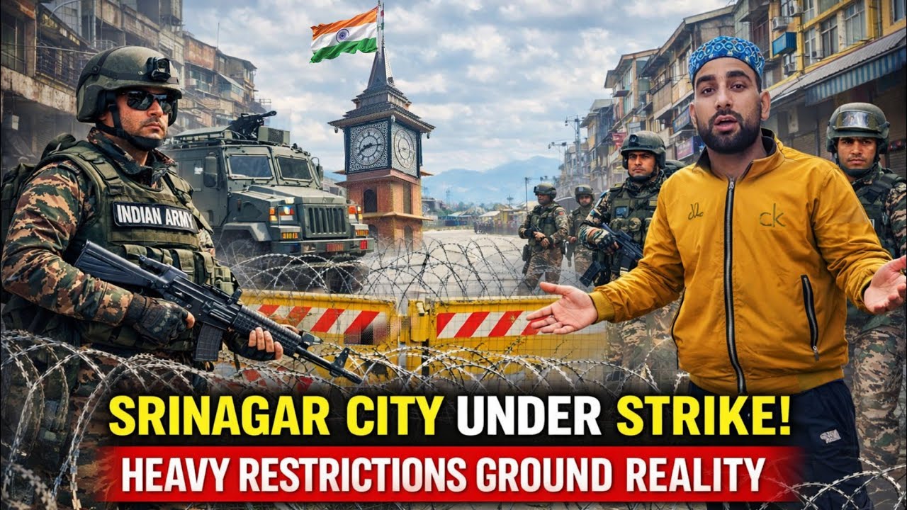Srinagar City Under Strike ⚠️ Heavy Restrictions & Fencing Across Kashmir | Ground Report