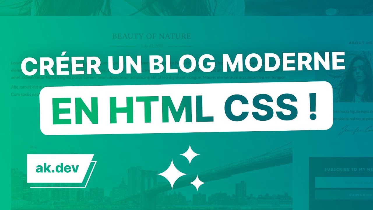 Créer un style de blog moderne en HTML et CSS !