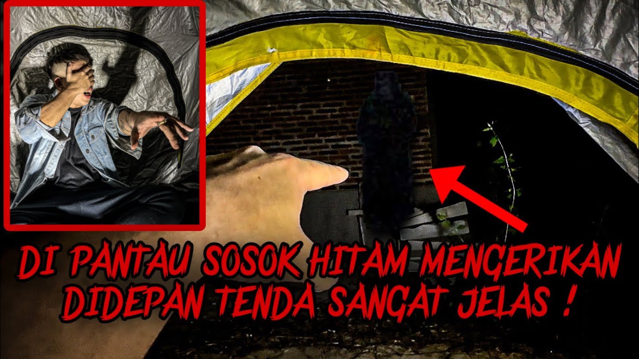 DIPANTAU SOSOK HITAM DEPAN TENDA ! SOLO CAMPING HORROR DI PABRIK BELANDA TUA ANGKER ! HUJAN DERAS !