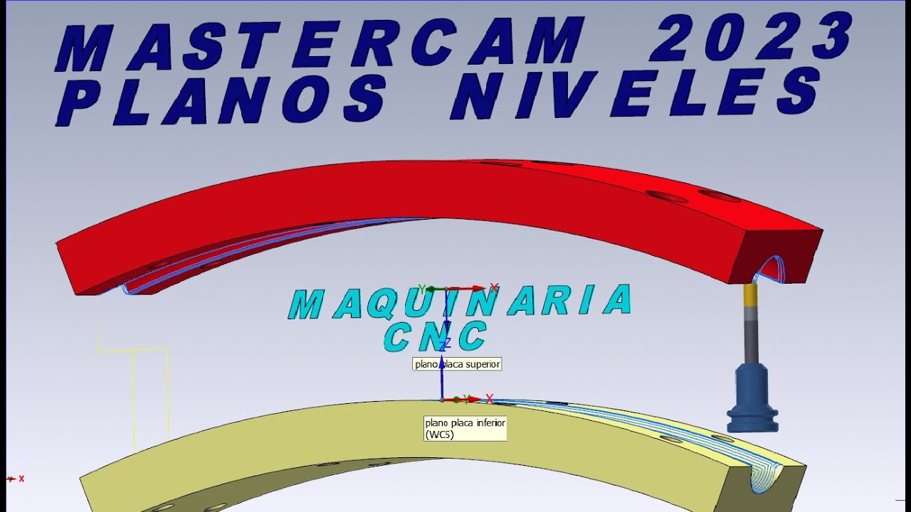Mastercam 2023 selecionar planos y niveles de trabajo/ #mastercam2023