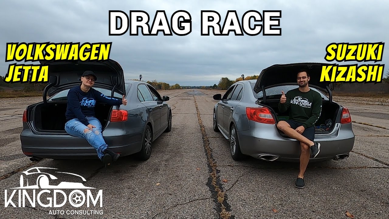 VW Jetta Vs. Suzuki Kizashi DRAG RACE!