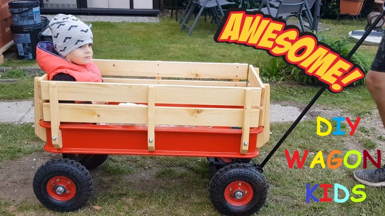 Homemade wagon kids