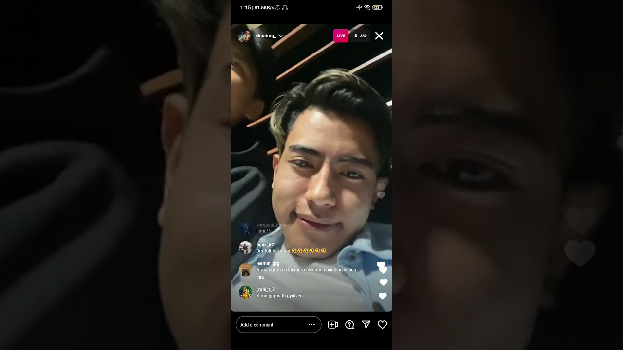 DrsxNima Instagram live 💜