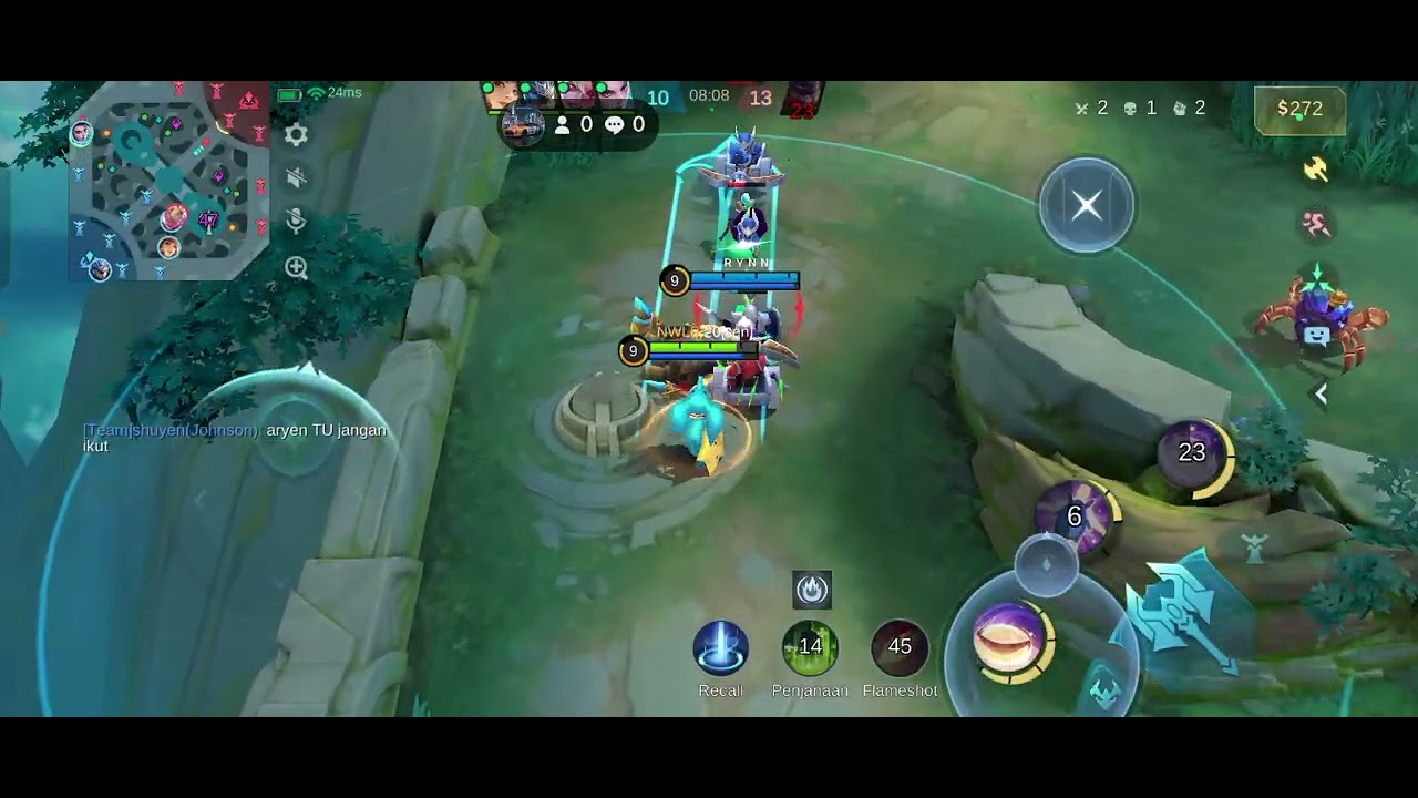 Bocil nana hati keras. Franco recall.. sombong. #mobilelegends #fyp