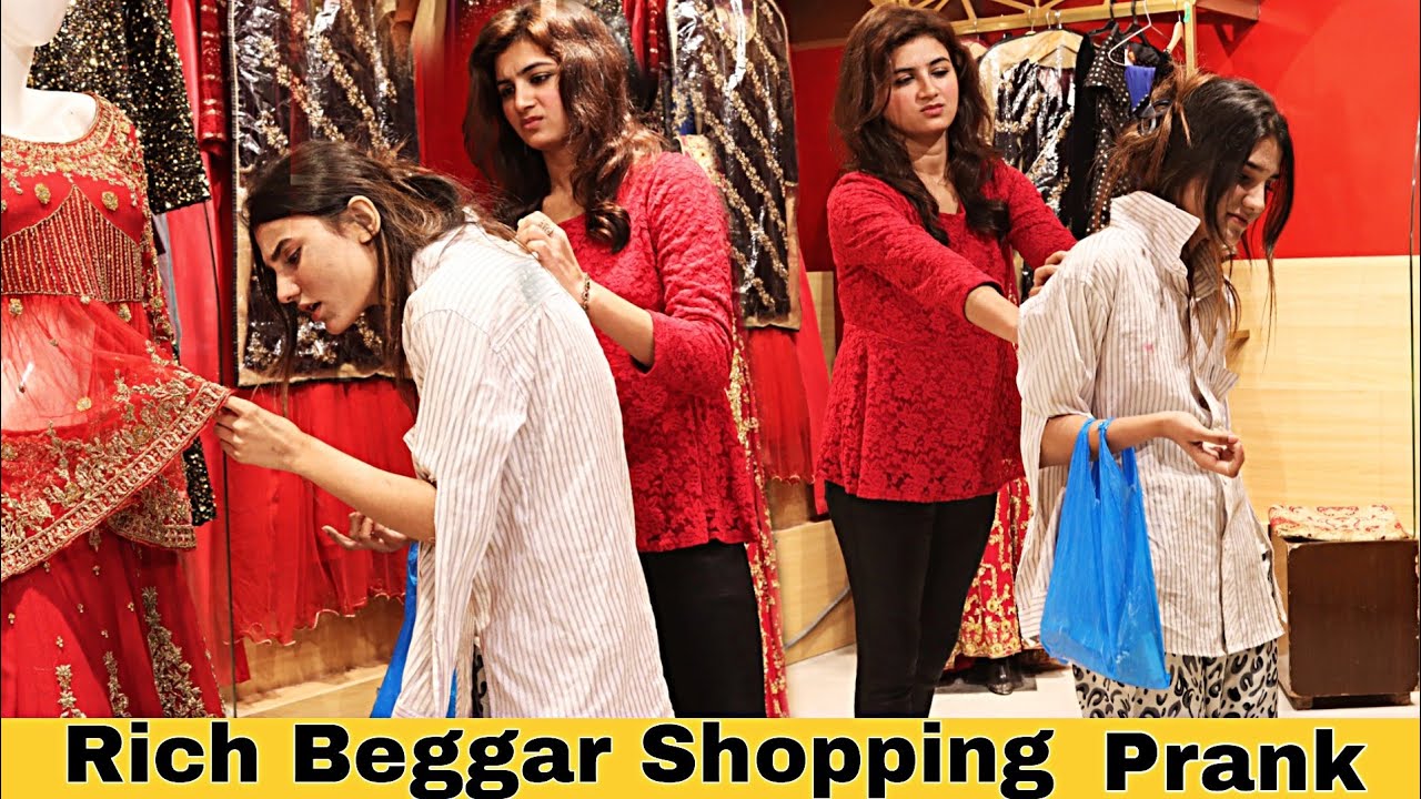 Rich Beggar Shopping Prank In Mall@Crazy Comedy