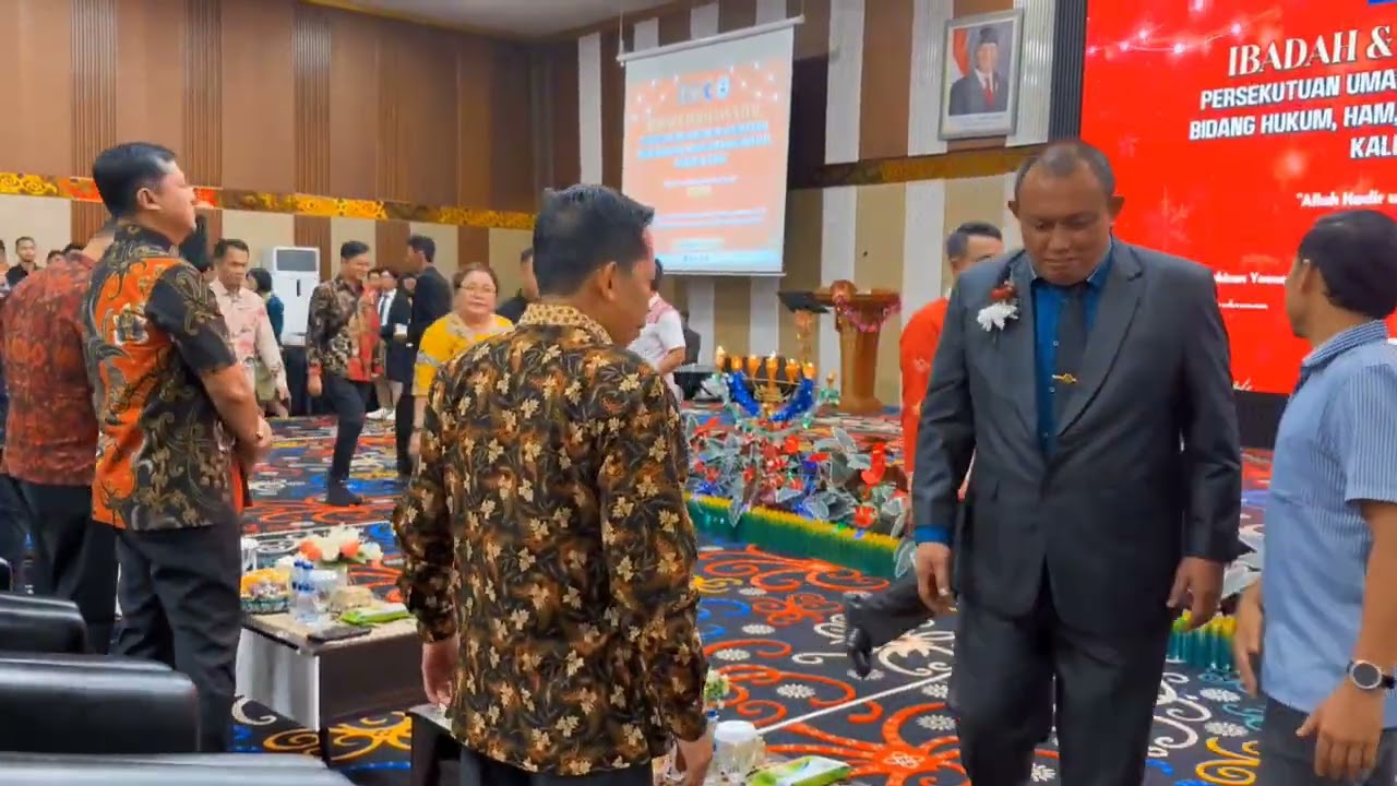 Suasana sukacita dan kebersamaan Natal Lintas Kementerian Hukum, HAM, IMIPAS Kalimantan Tengah
