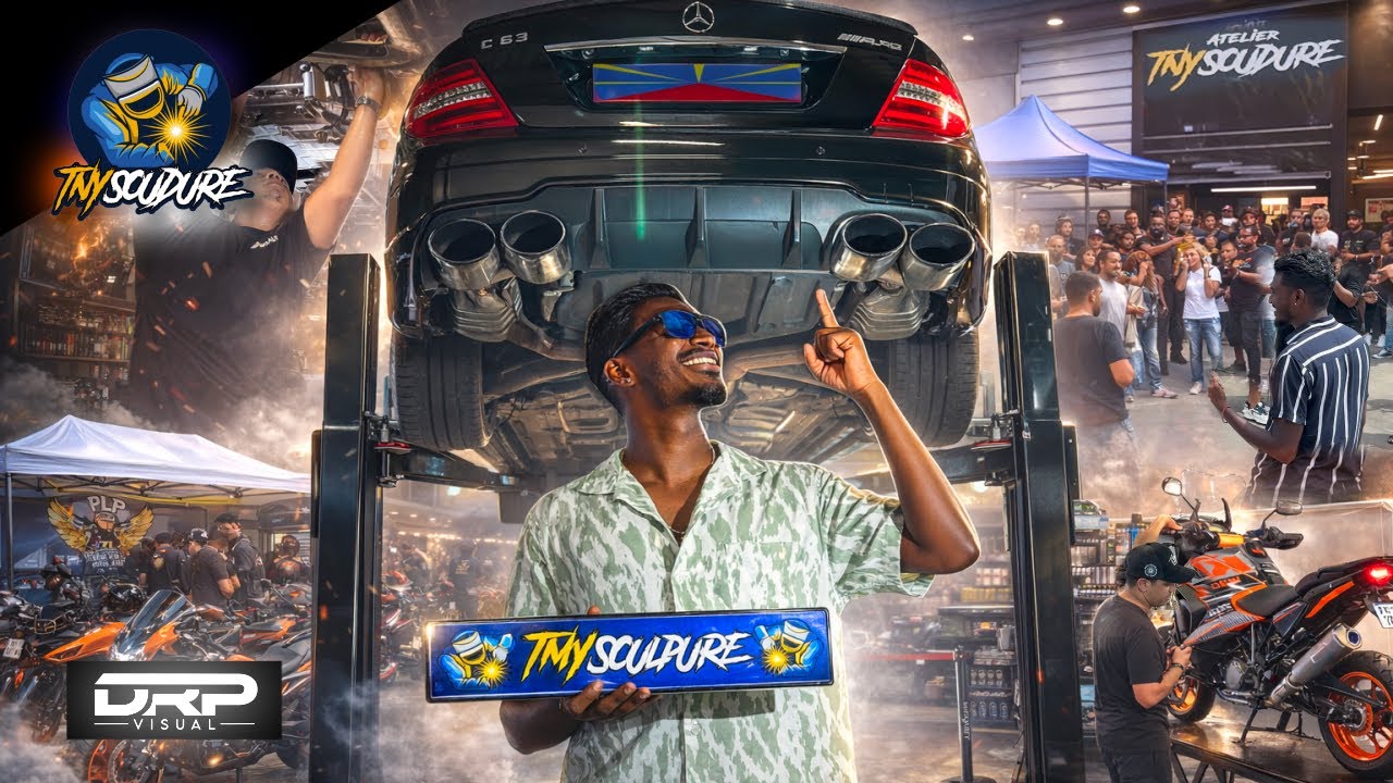 LE V8 LIBÉRÉ SUR MA C63 😱🤯 ft TNY SOUDURE & 1290 KTM unique sur l'île 😈
