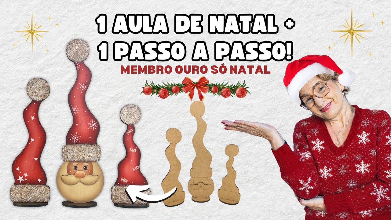 🎄1 AULA  de NATAL + 1 passo a passo + SORTEIO para membros!! 👀