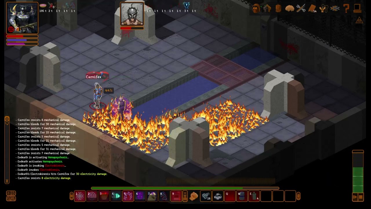 Underrail(Dominating): Elemental Psi Can vs Carnifex