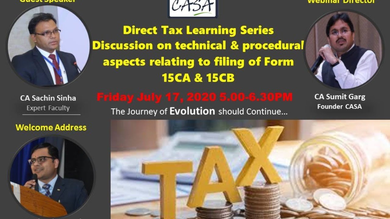 Webinar on Filing Form 15CA & 15CB