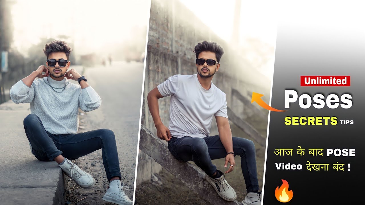 Unlimited photoshoot POSING Secrets & Tricks - David Editor | Pose create करना सीखें | how to pose