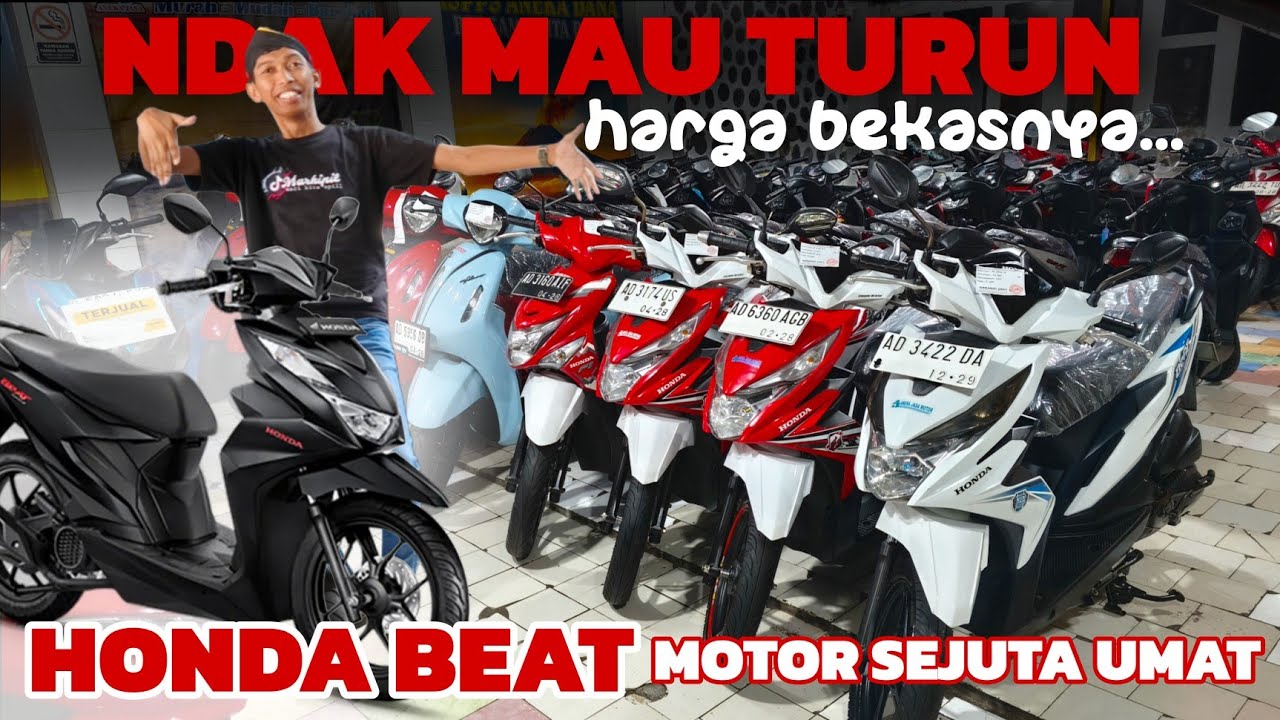 HONDA BEAT MOTOR SEJUTA UMAT, SEGINI HARGA BEKASNYA - motor bekas murah - ANEKA JASA MOTOR 