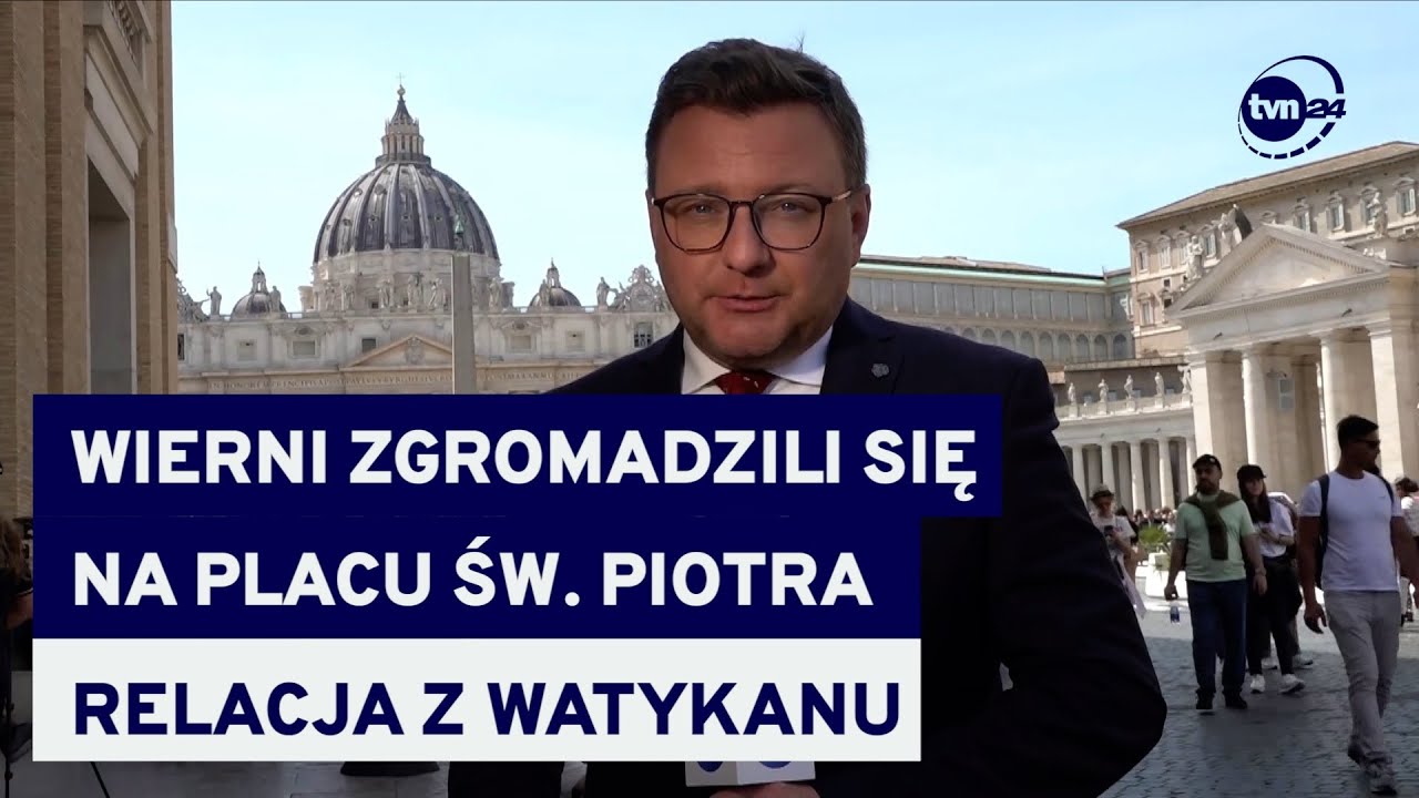 Wierni żegnają papieża Franciszka. Relacja naszego reportera z placu św. Piotra w Watykanie @TVN24