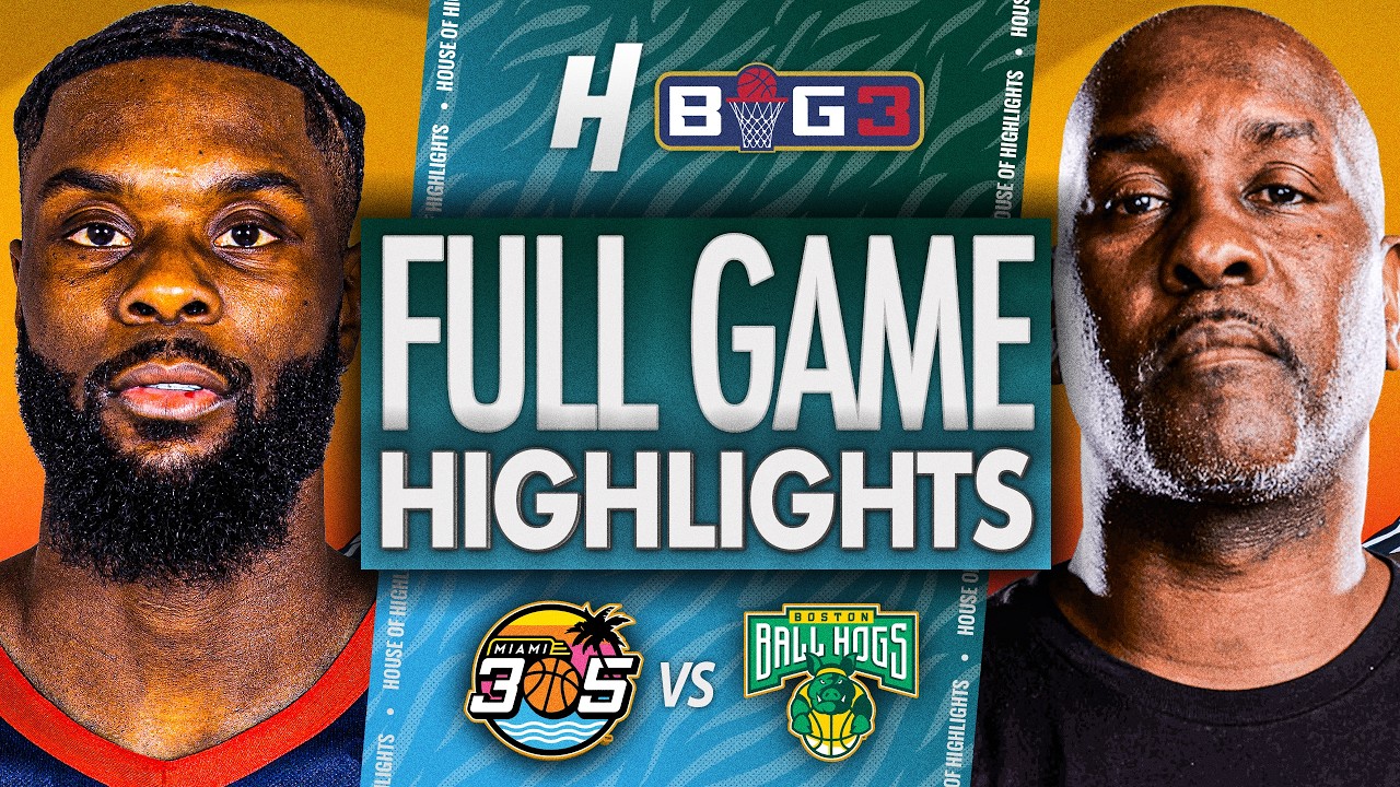 Miami 305 против Boston Ball Hogs &mdash; ПОЛНЫЕ ХАЙЛАЙТЫ МАТЧА 🔥 BIG3 Баскетбол 2026