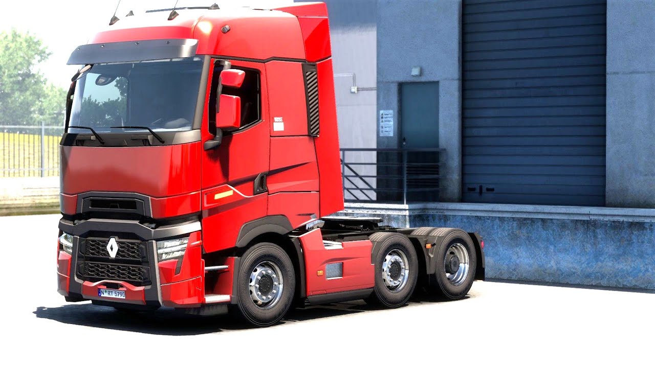 ETS 2 - Renault T Evolution Transporting Wall Panels from Parma to Ancona