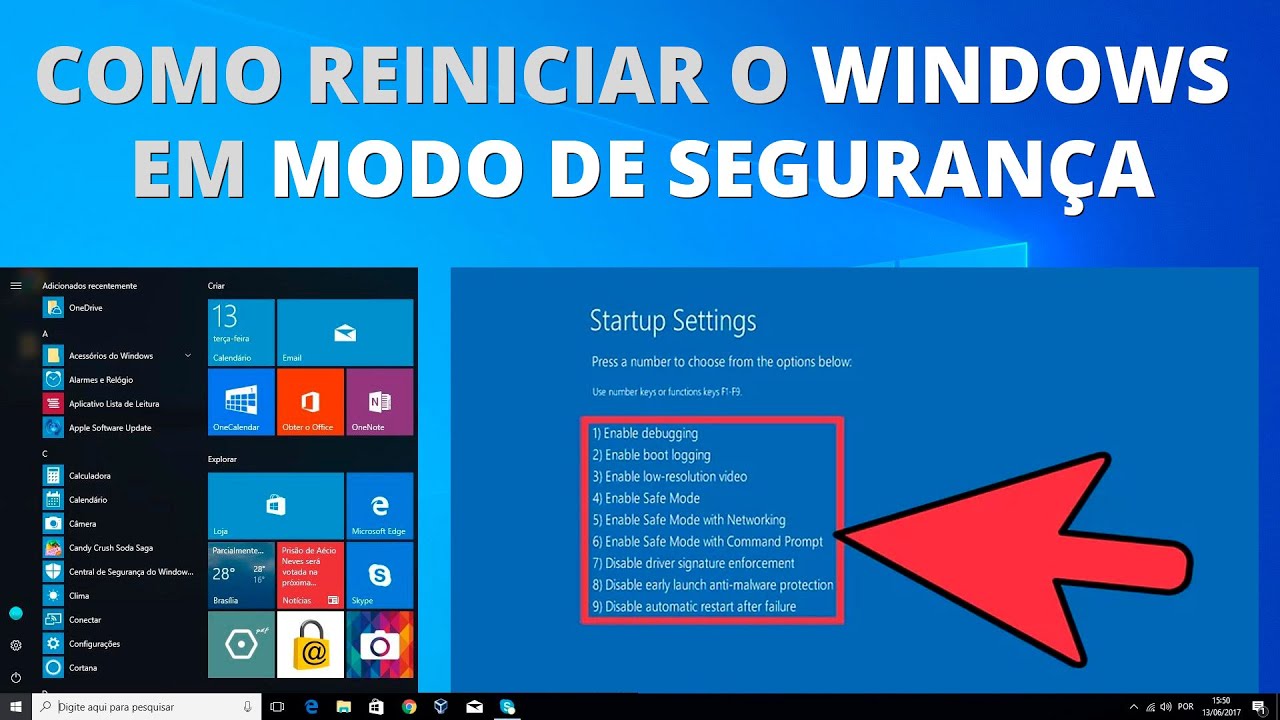 TUTORIAL - Aprenda a iniciar o Windows 10 em Modo de Seguran&ccedil;a
