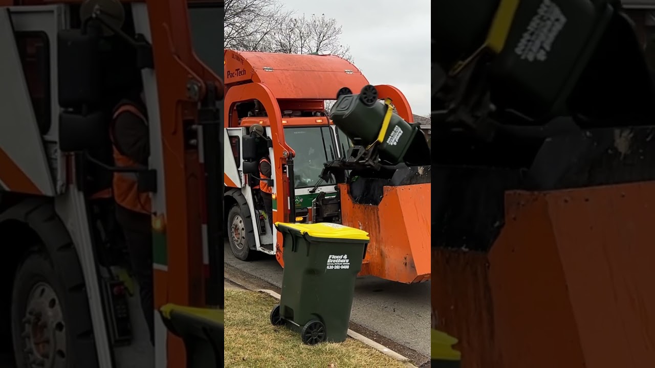 Flood&rsquo;s new Pac-Tech Curotto Can front loader #garbagetruck #automobile