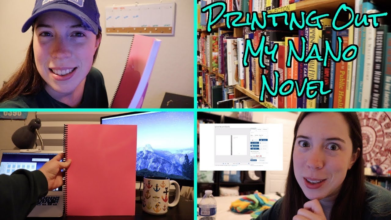 PRINTING OUT MY NANOWRIMO NOVEL (a vlog/how to)